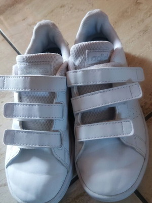 Adidas kids shoes used, size 30, white