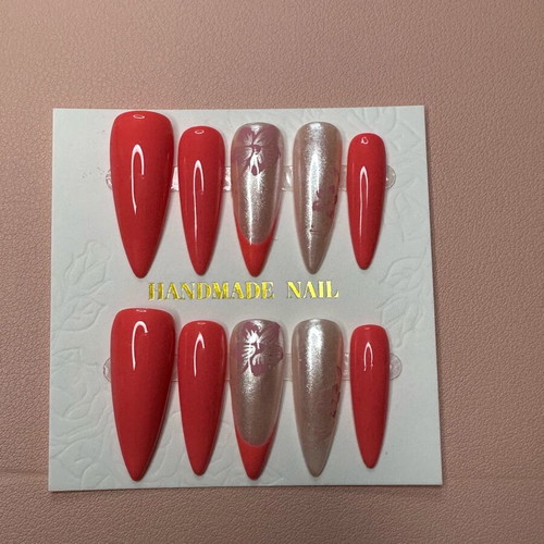 Press-on nails new, set of 10 with accessories