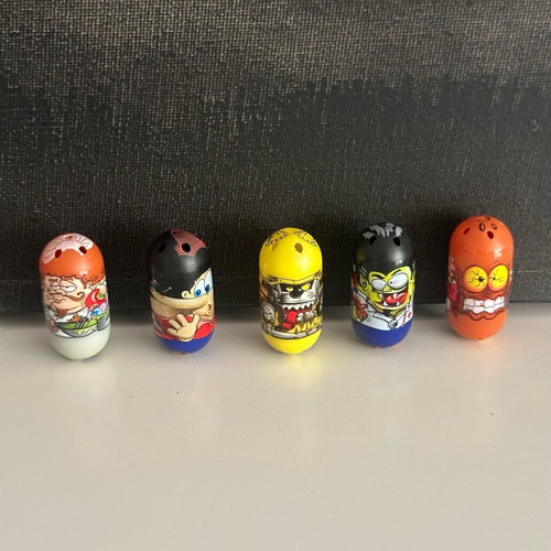 Mighty Beanz collectible set with weird monster characters, like new