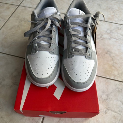 Nike Dunk Low women's size 42.5 new, white and grey sneakers