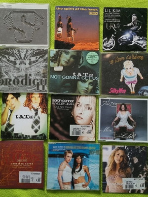 Various foreign music CDs used