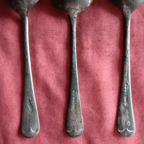 Set of 3 British Army spoons WWII used