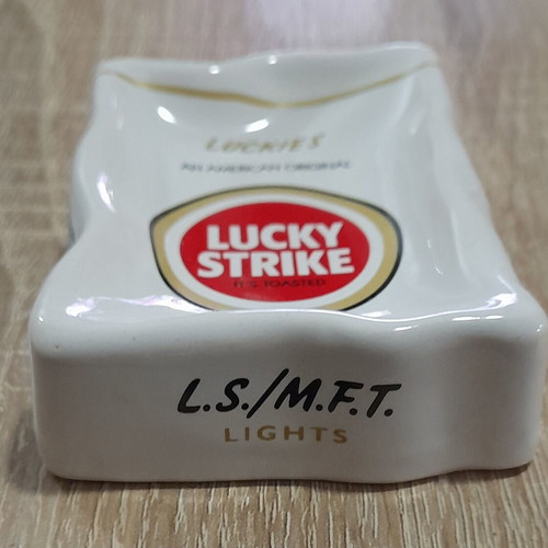 Lucky Strike promotional ceramic ashtray new