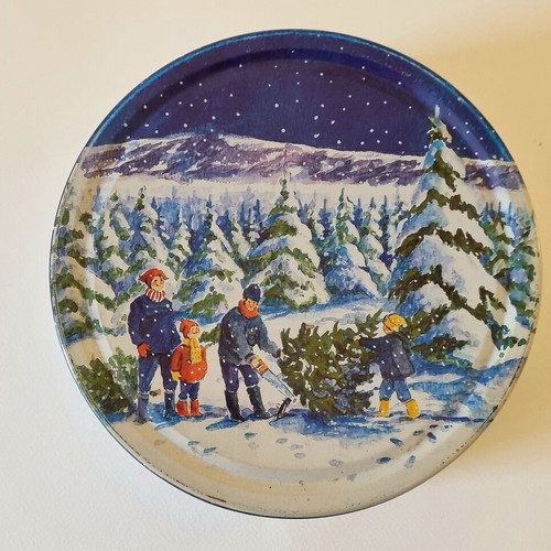 Metal Christmas box used