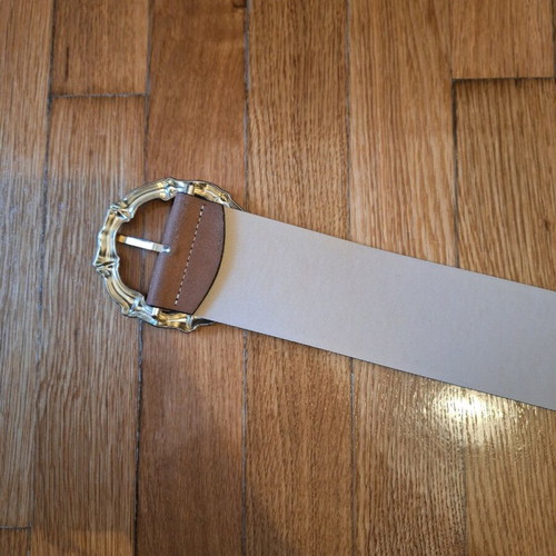 H&M women's beige camel waist belt like new XS 6cm width