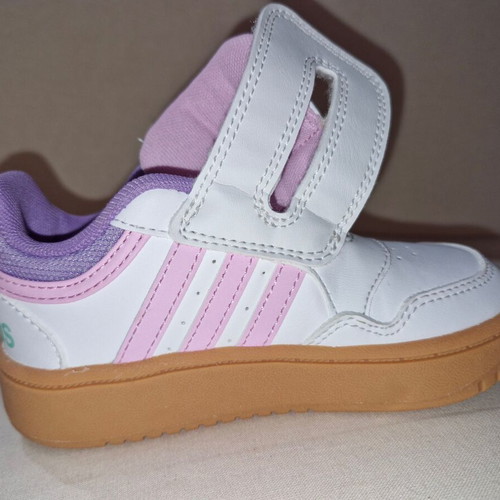 Adidas Hoops 3.0 CF kids sneakers size 25 new, white and lilac