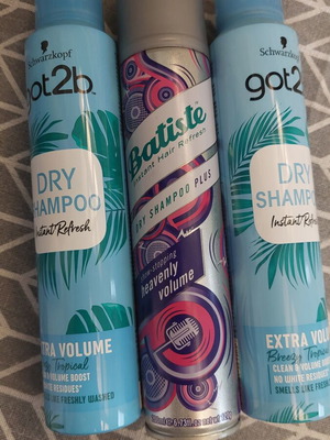 Dry shampoo πακέτο 3, 200 ml το καθένα, καινούργια