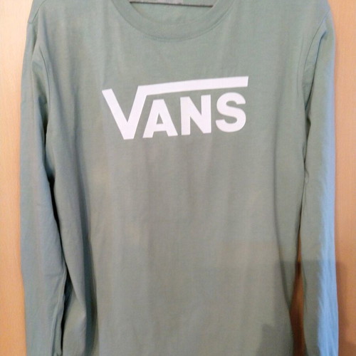 Vans men's long sleeve t shirt large mint color like new
