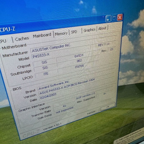 Asus P4S533-X s478 με Intel Celeron 2.66GHz 533, 2 x 256MB DDR 333 Kingston σετ μεταχειρισμένο με oem cpu fan