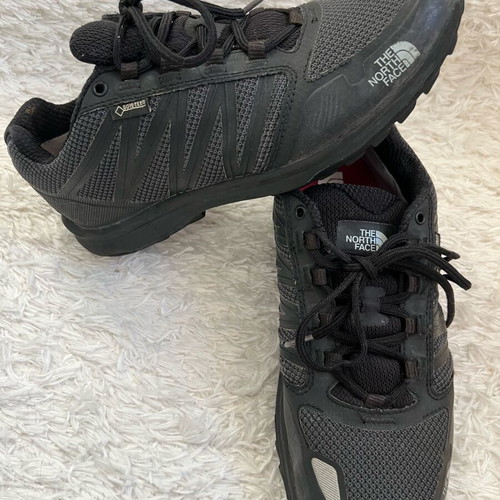 The North Face athletic shoes used, size 41, black, Gore-Tex