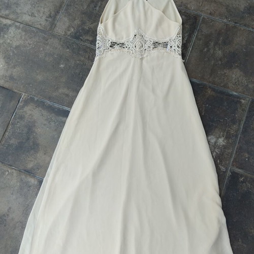 Jarlo London maxi dress beige like new, size M UK 12