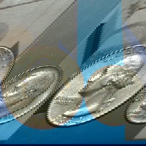 ΠΡΟΣΦΟΡΑ 1964 Washington Silver ¼ Dollar & 1964 ΑΣΗΜΕΝΙΟ ROOSEVELT Dime UNITED STATES OF AMERICA .^2