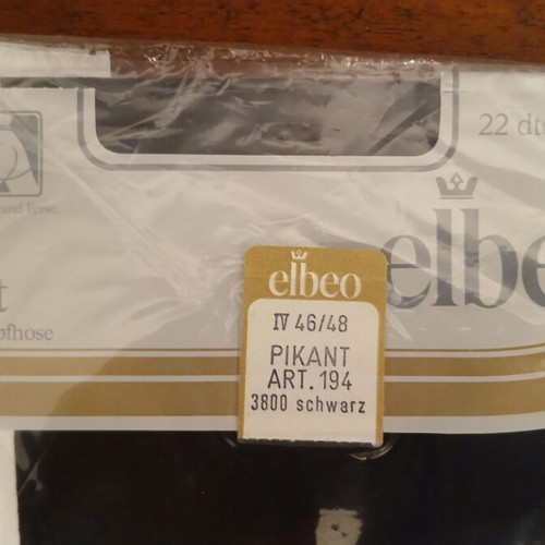 Elbeo Pikant tights No IV 46/48, black, 20 DEN