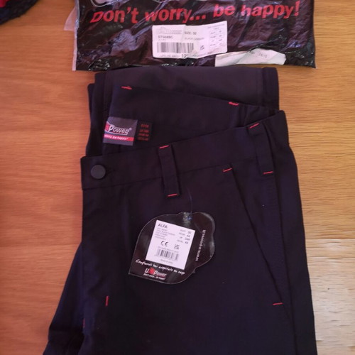 Power work pants new, size EU 50, black, L