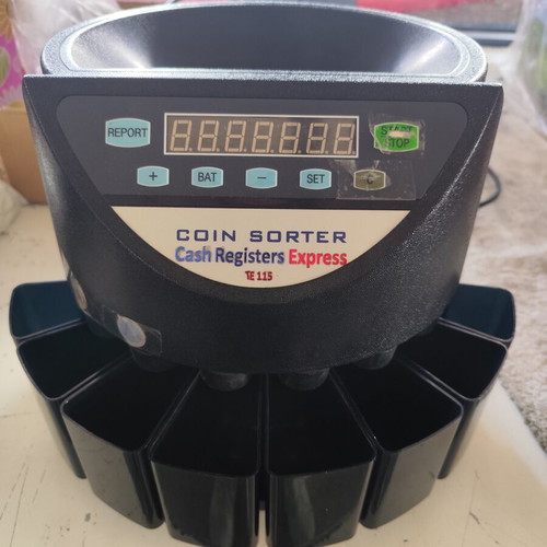 Coin sorter TE115 used, needs service for euro coins