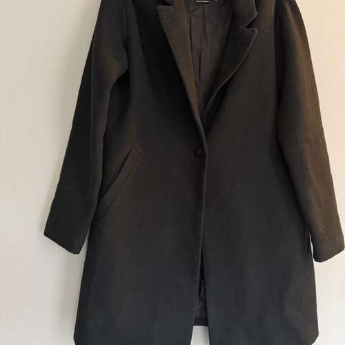 Pull & Bear coat used, black, size S