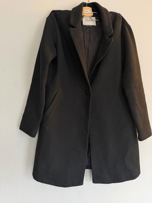 Pull & Bear coat used, black, size S