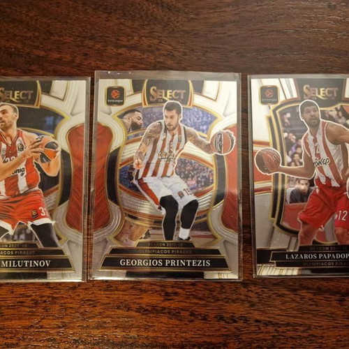 Panini Euroleague Select Olympiacos basketball cards new, pack of 3