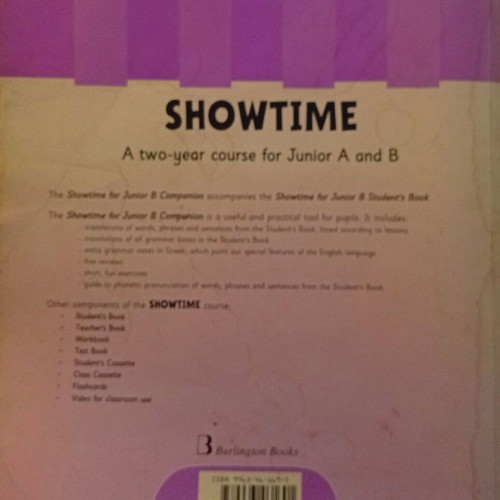 Showtime Companion Junior B book like new, Greek