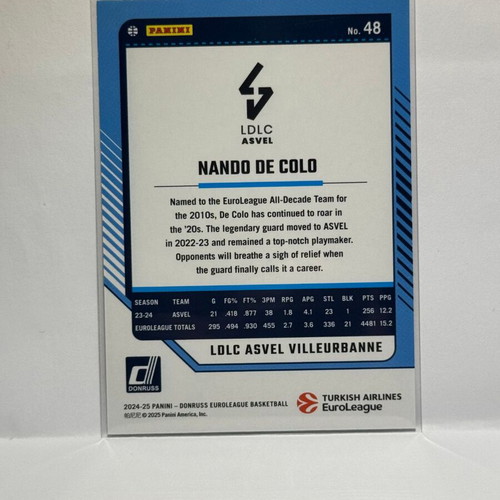 Panini Donruss Euroleague Nando De Colo #48 Press Proof Card 2024-25 new