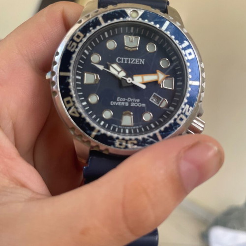 Citizen Promaster Eco-Drive Diver 200m BN0151 used, blue rubber strap