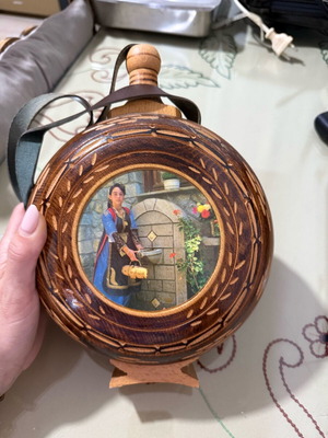 Greek wooden handmade old pagouri like new