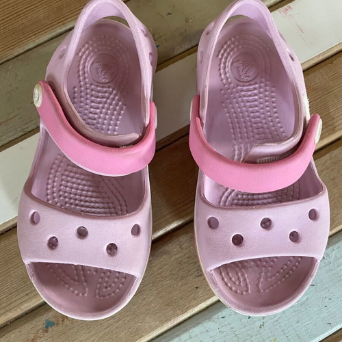 Crocs κοριτσίστικα μεταχειρισμένα, νούμερο 24-25, ροζ πέδιλα