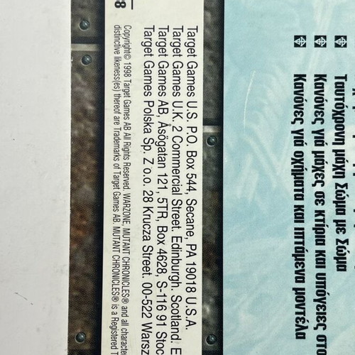 Warzone 2nd Edition The Rules of War Greek rulebook used