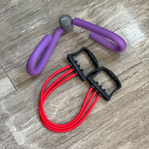Fitness equipment like new, Crivit resistance band and thigh exerciser