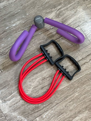 Fitness equipment like new, Crivit resistance band and thigh exerciser