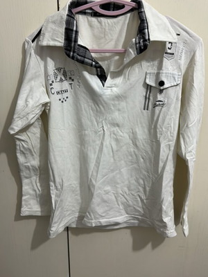 Men's shirt white size M used with small defect