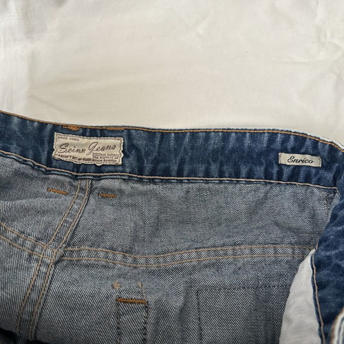 Men's denim bermuda shorts like new, size 34, blue