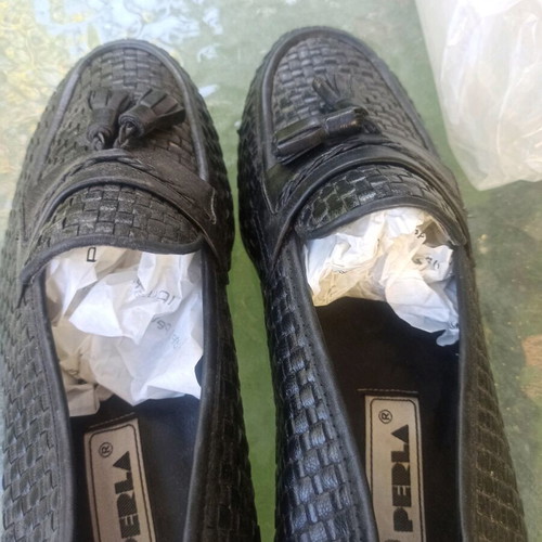 Perla Petridis men's shoes black like new, size 42.5