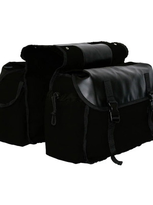 Canvas motorcycle saddle bags new, waterproof vintage panniers