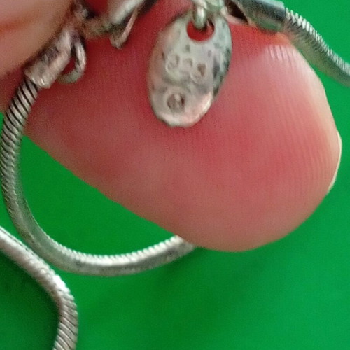 Silver cross with 925 chain like new, 42 cm length