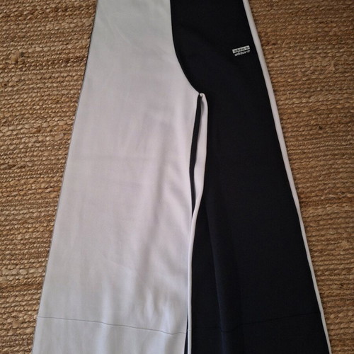 Adidas Originals Women's High-Waisted Pants New, Mesh Fabric Black White