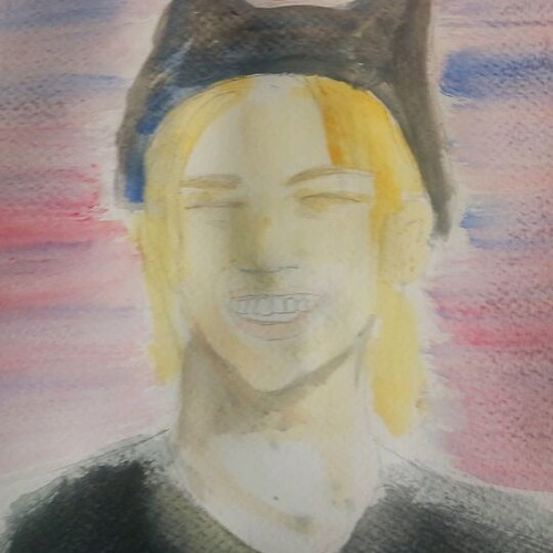 Felix from Stray Kids handmade watercolor sketch
