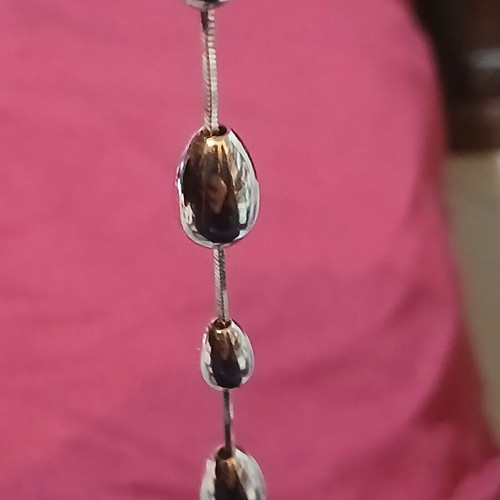 Silver long earrings 10cm new