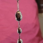 Silver long earrings 10cm new