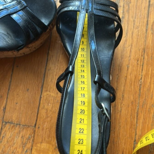 Haralas black vintage Y2K sandals size 39 used