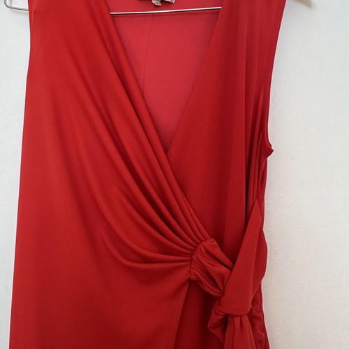 Lynne red maxi summer dress like new, size L