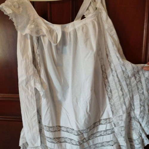 Traditional festive service apron used handmade