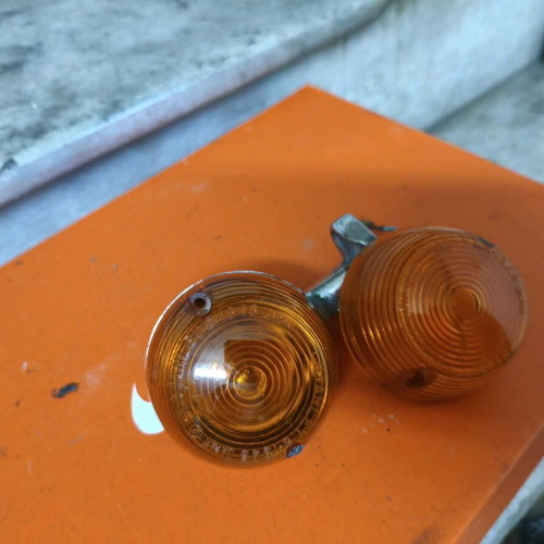 Honda C50 6v used rear turn signal with two lenses