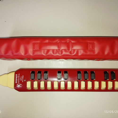 Hohner vintage melodica set Alto and Soprano used with original cases