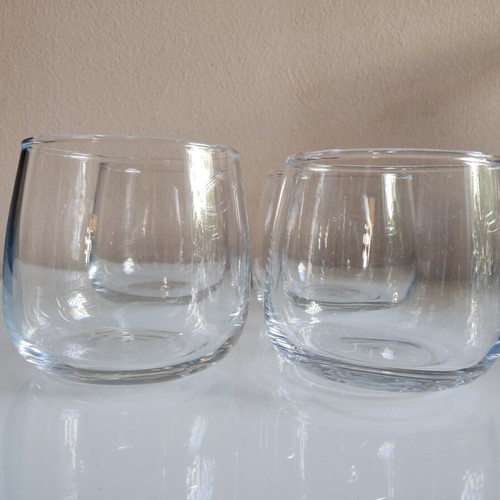 Glass jars set of 4, height 7cm, like new