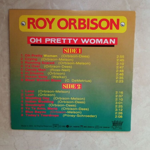 Roy Orbison LP used