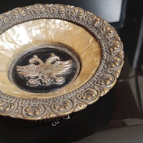 Silver-plated wall plate used