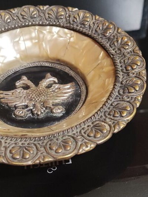 Silver-plated wall plate used