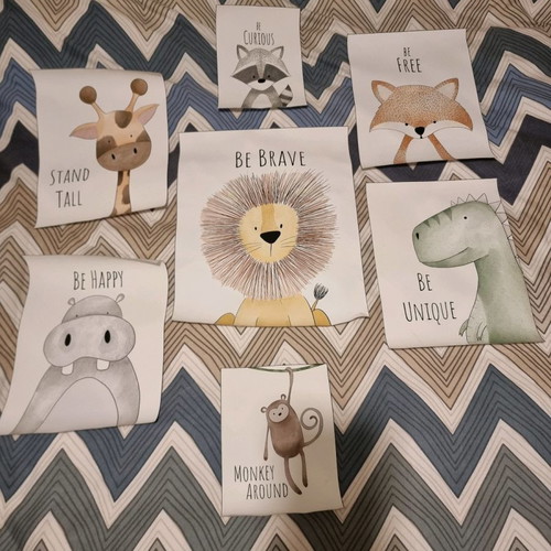 Canvas paintings for children's room new, set of 7 pieces