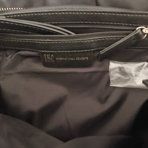 International Concepts shoulder bag new, black with gold details